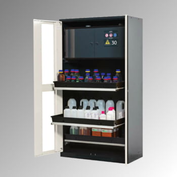Chemikalienschrank mit Sicherheitsbox / 2 Fachböden / Gitterrost | eBay