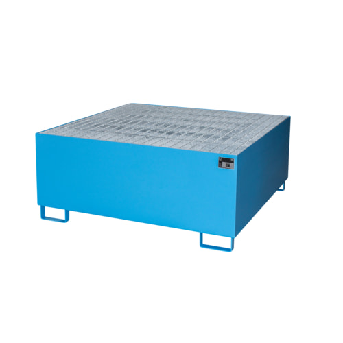 Die Auffangwanne in Lichtblau